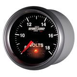 Autometer Sport-Comp II 2-1/16in Digital Voltmeter Gauge - 18V - 3683