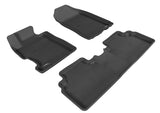3D MAXpider 2006-2011 Honda Civic Sedan Kagu 1st & 2nd Row Floormat - Black - L1HD01201509