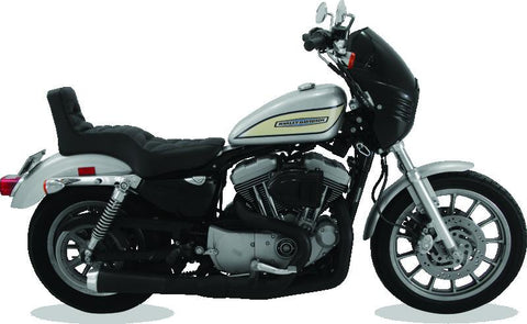 Mustang 04-21 Harley Sportster Throwback 1PC Seat - Black - 75126
