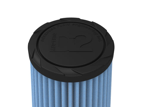 aFe POWER Universal Clamp-On Air Filter / D2 Dura-Dry Media 2-1/2in F x 5in B x 3-1/2in T x 7inH - 21-25507V