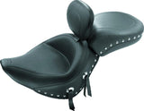 Mustang 98-16 Yamaha V-Star 650 Custom Wide Touring 2PC Seat - Black - 76111