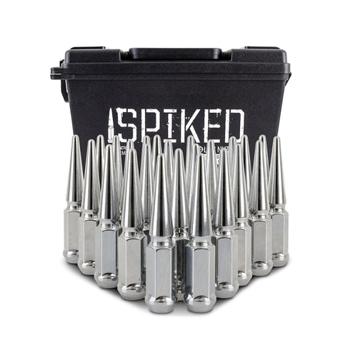 Mishimoto Mishimoto Steel Spiked Lug Nuts M12 x 1.5 24pc Set Chrome - MMLG-SP1215-24CH