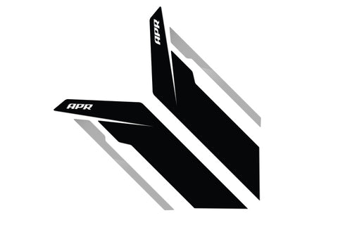 APR Sideburn Sticker - Black/Silver - PM100334