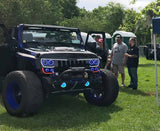 Oracle Vector Jeep Wrangler JK Grille Halo Kit - ColorSHIFT w/ BC1 Controller - 5835-335