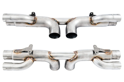 AWE Tuning Porsche 991 GT3 / RS Center Muffler Delete - Chrome Silver Tips - 3010-32036