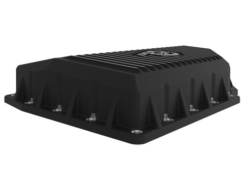 aFe 05-19 VW 1.8L/2.0L w/ Oil Sensor Engine Oil Pan Black POWER Street Series w/ Machined Fins - 46-71210B