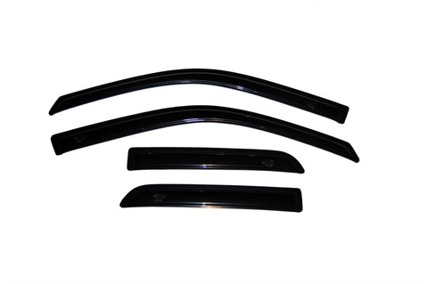 AVS 09-18 Dodge RAM 1500 Quad Cab Ventvisor Outside Mount Window Deflectors 4pc - Smoke - 94101