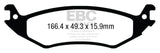 EBC 04-07 Ford Econoline E150 4.6 Ultimax2 Rear Brake Pads - UD1046