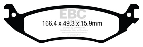 EBC 04-07 Ford Econoline E150 4.6 Ultimax2 Rear Brake Pads - UD1046