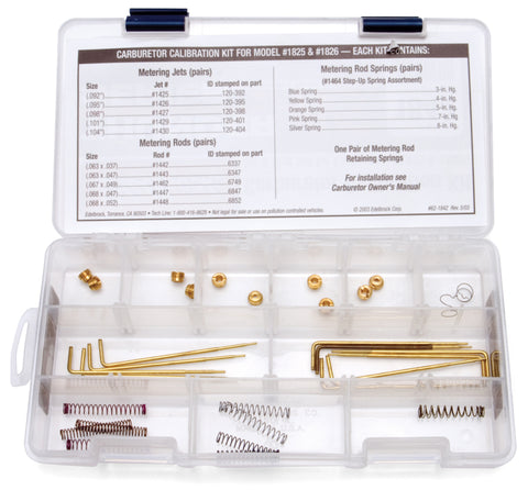 Edelbrock Calibration Kit for 1825/1826 - 1842