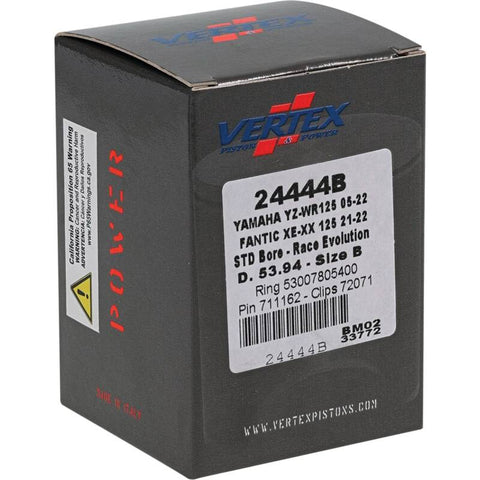 Vertex Piston 21-23 Fantic Motor XE 125 125cc Cast Race Evolution Piston Kit - 24444B