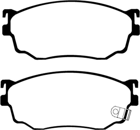 EBC 03-04 Mazda Protege 2.0 Turbo (Mazdaspeed) Greenstuff Front Brake Pads - DP21411