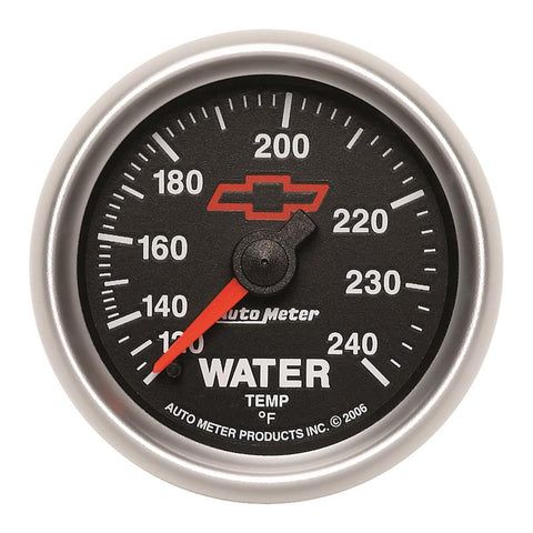 Autometer Sport-Comp II 2-1/16in 120-240 Deg Mechanical Water Temp Gauge - Bowtie Black - 3632-00406