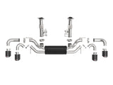 aFe MACH Force-Xp 3in to 2-1/2in 304SS Cat-Back (No NPP) 2020 Chevy Corvette (C8) 6.2L - Carbon Tip - 49-34127-C