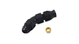 Vibrant 45 Degree 5/16in Tube to Male -6AN Flare Adapter w/ Olive Inserts - 16575