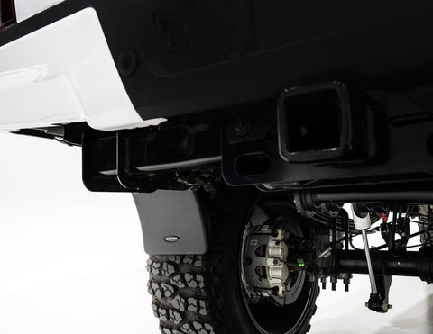 Bushwacker 11-16 Ford F250/350 Super Duty Rear Mud Flaps (Fits Pocket Style Flares) - MUD-20084