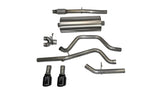 Corsa 2014-2019 C Sierra/Chevy Silv 1500 Crew Cab/Short Bed 5.3L V8 Black Sport Dual Rear CB Exhaust - 14869BLK