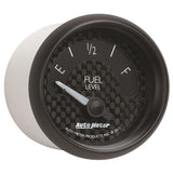 Autometer GT Series 52mm Short Sweep Electronic 240-33 ohms Fuel Level (For use w/ 3262) - 8016