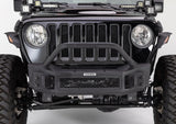 Go Rhino 07-20 Jeep Wrangler JL/JLU/JK/JKU/Gladiator JT Rockline Front Stubby Bumper w/ Overrider - 331101T