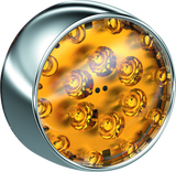 Kuryakyn LED Front Turn Signal Conversion Bullet Style Chrome Bezel Amber Lens - 5442