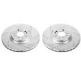 Power Stop 00-03 Mercedes-Benz ML55 AMG Front Evolution Drilled & Slotted Rotors - Pair - EBR660XPR