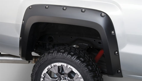 Bushwacker 15-18 GMC Sierra 2500 HD Pocket Style Flares 4pc 78.8/97.6in Bed - Black - 40967-02