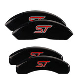 MGP 4 Caliper Covers Engraved Front & Rear MGP Black finish silver ch - 10119SMGPBK