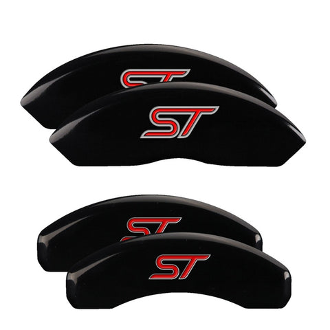 MGP 4 Caliper Covers Engraved Front & Rear MGP Black finish silver ch - 10119SMGPBK