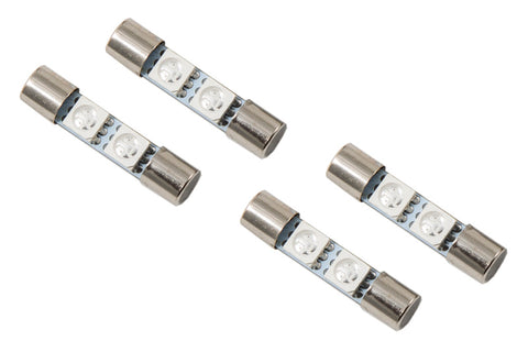 Diode Dynamics 28mm SMF2 LED Bulb - Red Set of 4 - DD0048Q