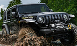 Bushwacker 18-21 Jeep Wrangler JL (2-Door & 4-Door) Flat Style Flares 4pc - Black - 11950-07