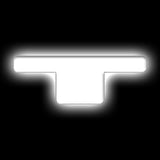 ORACLE Lighting Universal Illuminated LED Letter Badges - Matte Wht Surface Finish - T - 3140-T-001