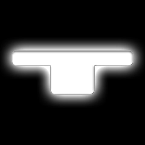 ORACLE Lighting Universal Illuminated LED Letter Badges - Matte Wht Surface Finish - T - 3140-T-001