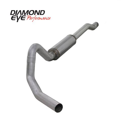 Diamond Eye KIT 4in CB MFLR RPLCMENT PIPE SGL AL: 03-06 FORD 6.0L EXCURSION - K4354A-RP