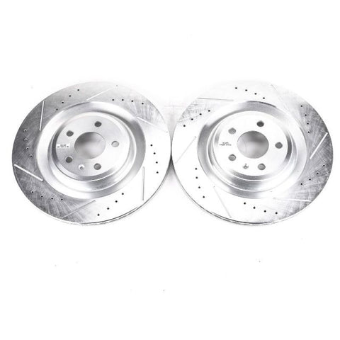 Power Stop 16-18 Audi A7 Quattro Rear Evolution Drilled & Slotted Rotors - Pair - EBR1205XPR