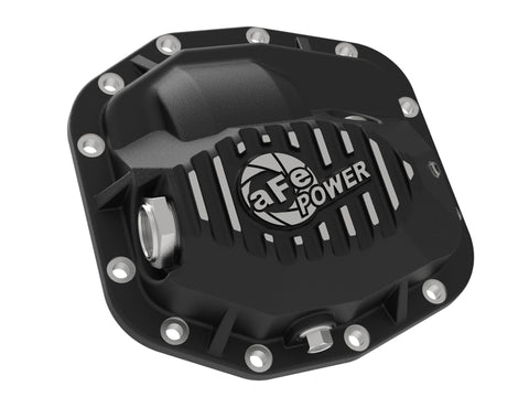 aFe 18-23 Jeep Wrangler JL Pro Series (Dana M186) Front Diff Cover w/ Oil - Black - 46-71011B