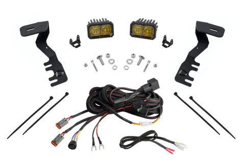 Diode Dynamics 2024+ Toyota Tacoma Stage Series 2in LED Ditch Light Kit - Pro Yellow Combo - DD7937