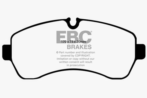 EBC 07+ Dodge Sprinter 3500 Greenstuff Front Brake Pads - DP61928
