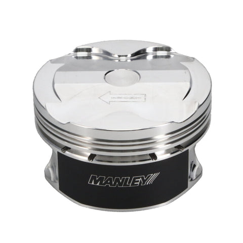 Manley 2018+ Ford Coyote 5.0L DOHC +1cc Dish 3.662in Bore 11:1 CR Platinum Piston Set - 595800C-8