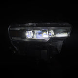 AlphaRex 25-26 Dodge Ram 1500 Luxx LED Proj Headlights -Black w/Activ Lit/ Seq Signal/Switchbk DRL - 880907