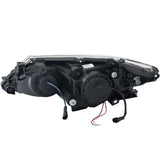ANZO 2012-2013 Toyota Camry Projector Headlights w/ Halo Black - 121512