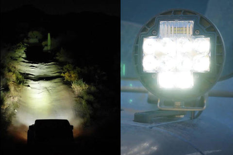 ARB Nacho 5.75in Offroad TM5 Combo White LED Light Set - TM512