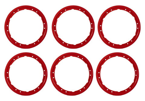 Ford Racing 2021+ Ford Bronco Functional Bead Lock Ring Kit - Red - M-1021K-BLR