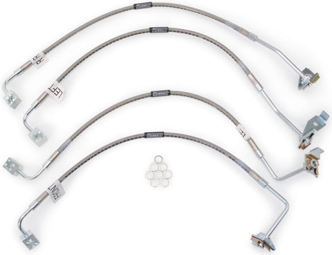 Russell Performance 07-08 Jeep Wrangler JK with 4in Lift Brake Line Kit - 695960