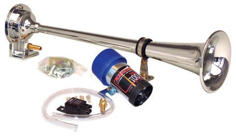 Kleinn Chrome Direct Drive Single Horn/ 13.5In - Chrome-Plated Spun Copper - 6127