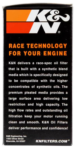 K&N Oil Filter 80-98 Harley-Davidson FXB/FXD?FXDB/FXDC/FXDL/FXDS/FXDWG - 3in OD x 5.969in Height - KN-173C