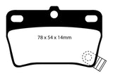 EBC 03-05 Toyota RAV 4 2.4 Greenstuff Rear Brake Pads - DP61403