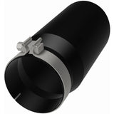 MagnaFlow Tip Stainless Black Coated Single Wall Round Single Outlet 6in Dia 5in Inlet 13in L - 35239