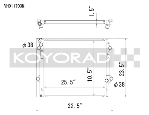 Koyo 03-09 Toyota 4Runner/Lexus GX470 4.7l Aluminum Radiator - Off-Road Use Only - VH011703N