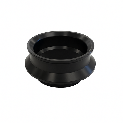 QA1 2-1/2in ID Spring Spacer - 1in Large - Clear Anodized Aluminum - 9004-110