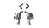 Corsa 17-20 Dodge Charger 6.4L/17-19 Dodge Charger 5.7L Polished Sport AxleBack Exhaust w/4.5in Tips - 21019